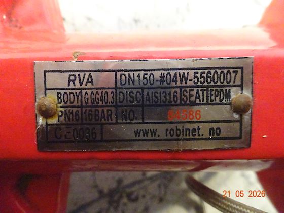 Robinet RVA 04W PN16 Butterfly Valve #2