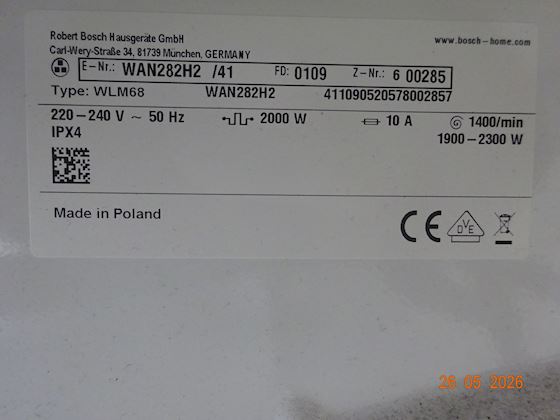 Bosch WLM68 Washing Machine #3