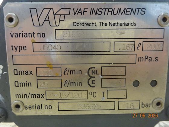 VAF csi J5040 Flow Meter #3