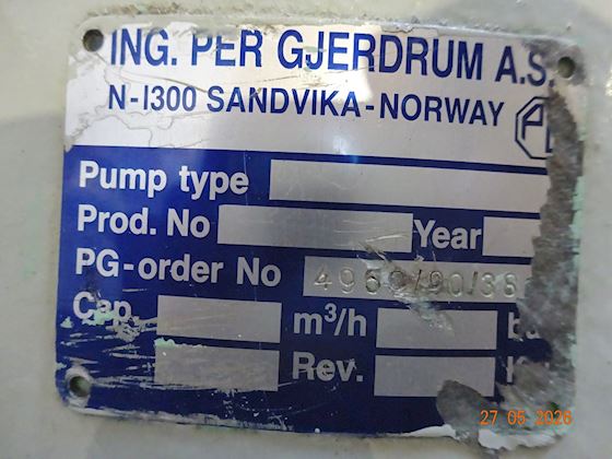 ING PER GJERDRUM A/S Lube Oil Pump W/ Electric Motor #2