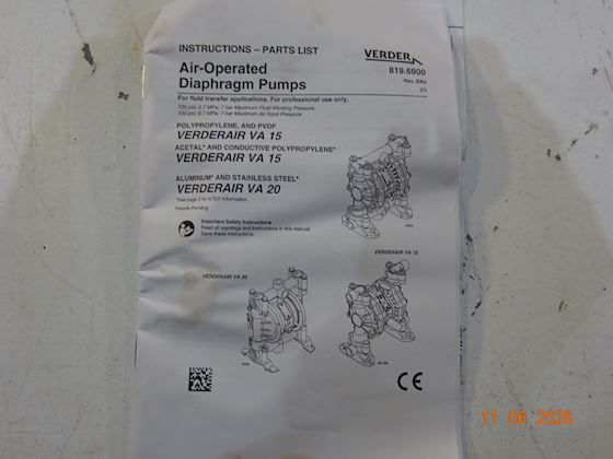Verderair VA15PP-PPTFTFTB00 Diaphragm Pump #3