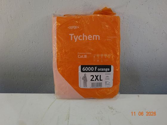 DuPont  Tychem 6000 F Orange Chemical Protection Suit #1