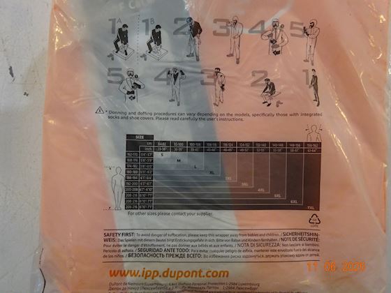 DuPont  Tychem 6000 F Orange Chemical Protection Suit #2