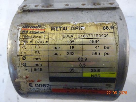 Straub Metal-Grip NBR Ø88.9 #2