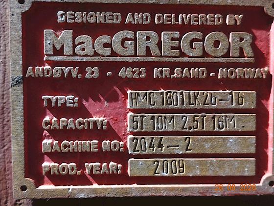 MacGregor HMC1301LK26-16 Knuckle Jib Crane #5