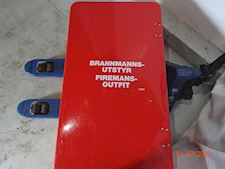 Cabinet W/ Firemans Outfit & Oxygen - 1