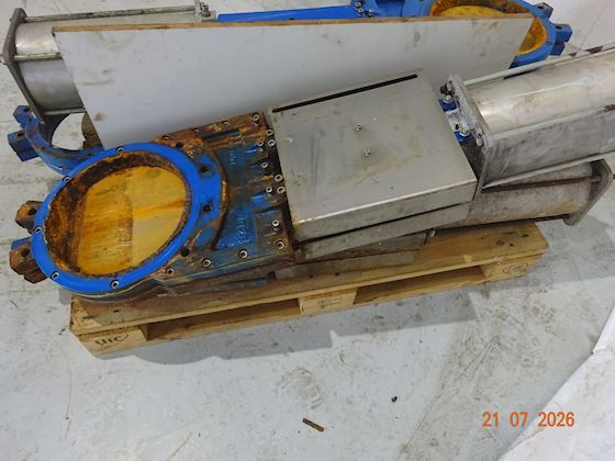 Cyl Pneumatic Knife Gate Valve Ø300 #1