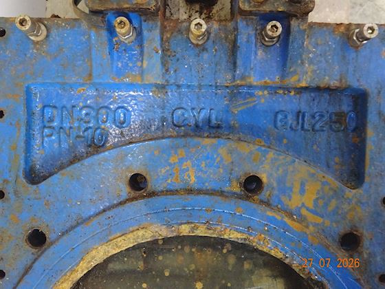 Cyl Pneumatic Knife Gate Valve Ø300 #2