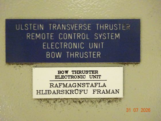 Ulstein Remote Control System - Bow Thruster Isleifur #2