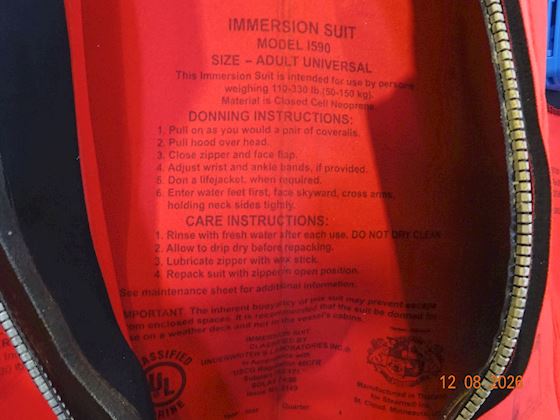 Immersion Suit model 1590 #4
