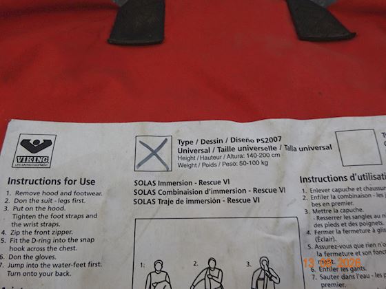Viking Immersion Suit model PS2007 #7