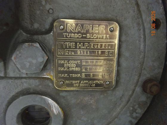 Napier Turbochargers Turbo-Blower type H.P.200 204 #4