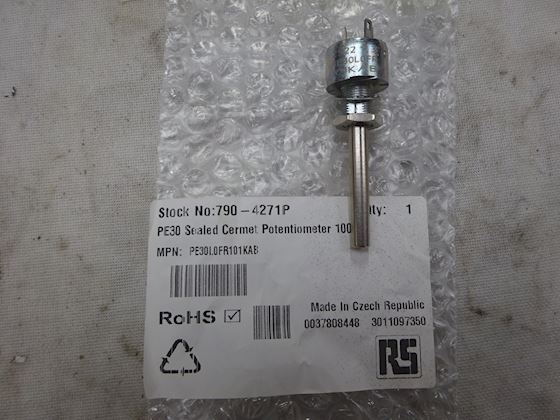 RS PE30 Sealed Cermet Potentiometer 100R #1