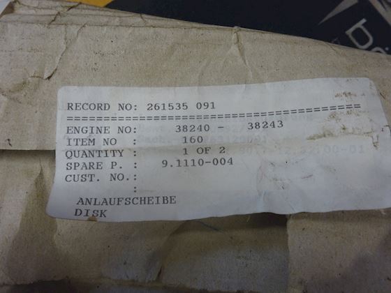 MAK Steering bearing #2