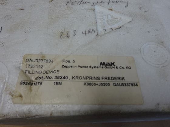 MAK Filling device / Fuel rack #2