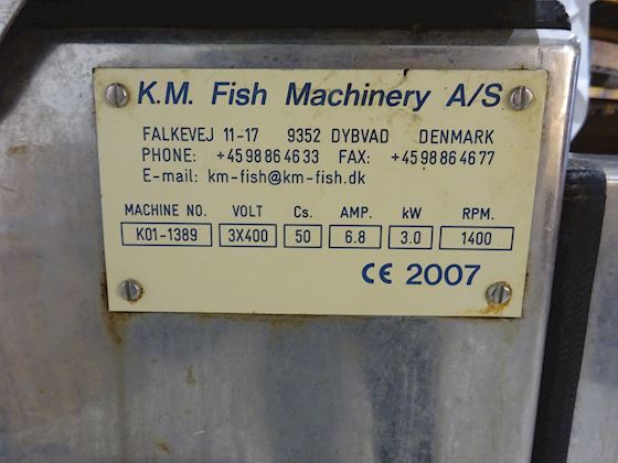 Km Fish / Carsoe Fiskefabrik / Sløjemaskine K01-1389 #4