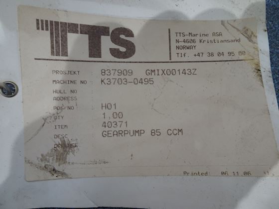 N/A gearpump 85 ccm #2