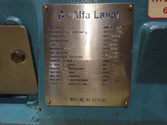 Alfa Laval MMPX 304 SGP-11 #5