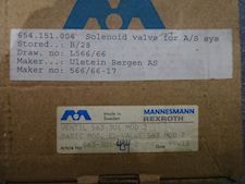 Bergen Ulstein Rolls Royce Solenoid valve for A/S system - 1