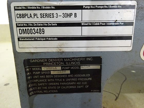 Gardner Denver CBBPLA #6