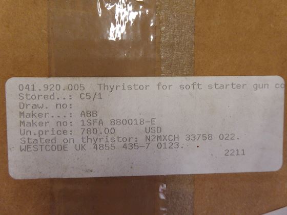 ABB 1SFA 880018-E Thyristor for Softstarter PS D840 #3