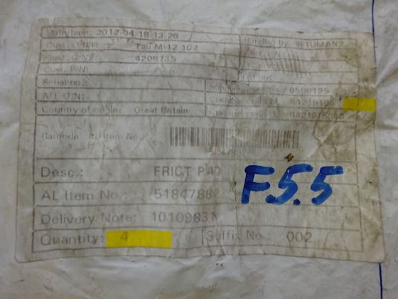 Alfa Laval Friction Pad 51847882 #4