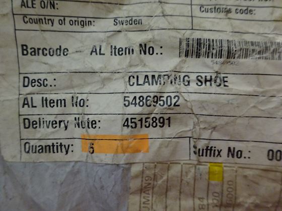 Alfa Laval Clamping Shoe 54869502 #2