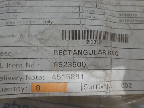Alfa Laval Rectangular Ring 65235 #6