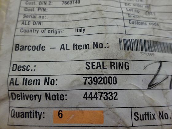 Alfa Laval Seal Ring 73920 #4