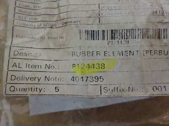 Alfa Laval Rubber Element P124438 #3