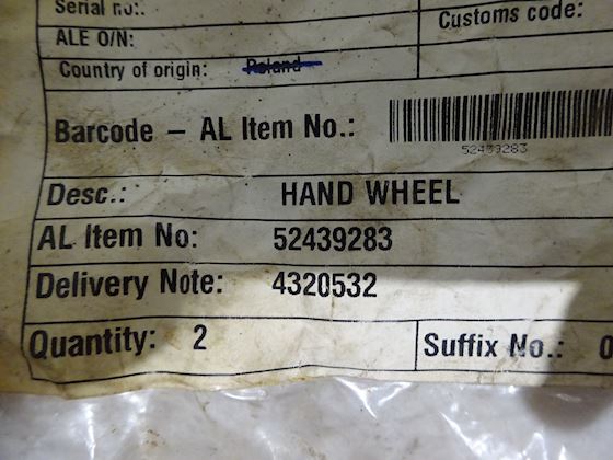 Alfa Laval Hand Wheel 52439283 #3