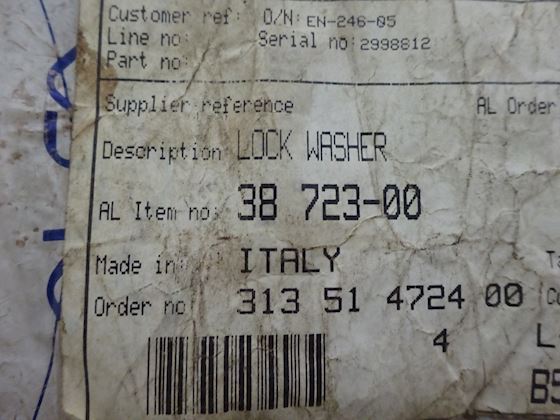 Alfa Laval Lock Washer 3872300 #2