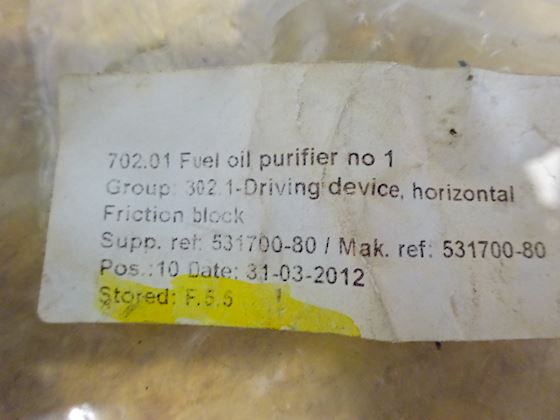 Alfa Laval Friction Block 53170080 #2