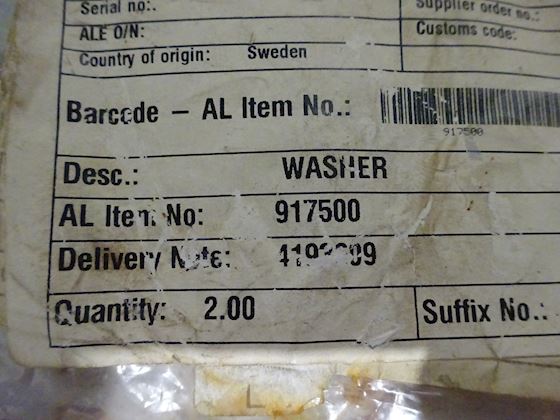 Alfa Laval Washer 917500 #2