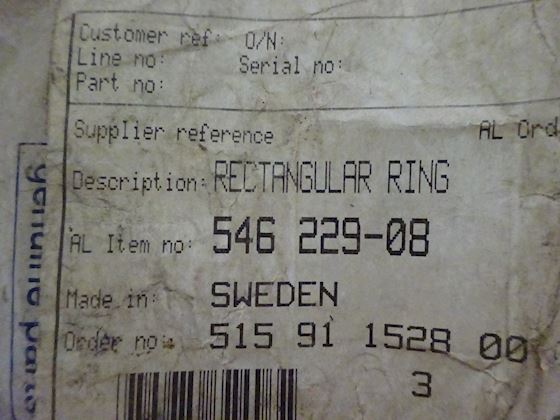 Alfa Laval Rectangular Ring 54622908 #3