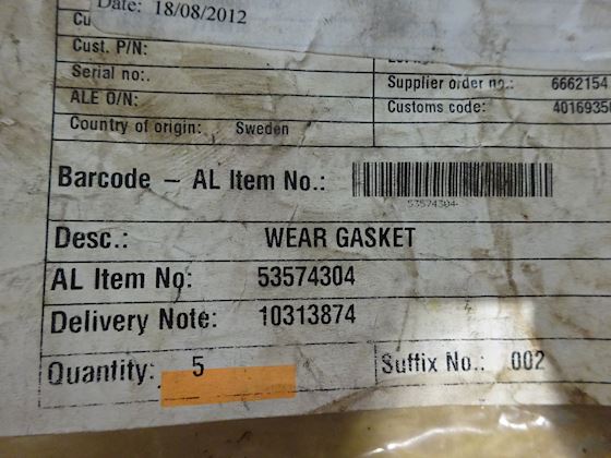Alfa Laval Wear Gasket 53574304 #2