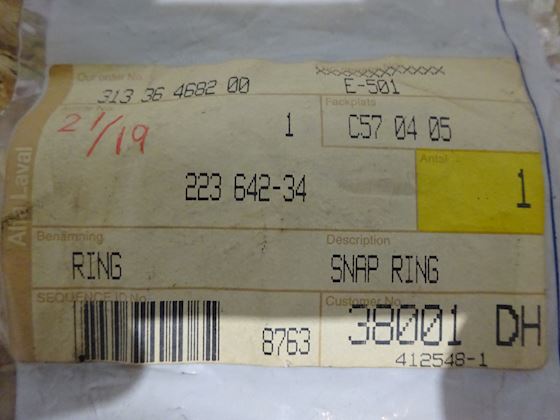 Alfa Laval Snap Ring 22364234 #2