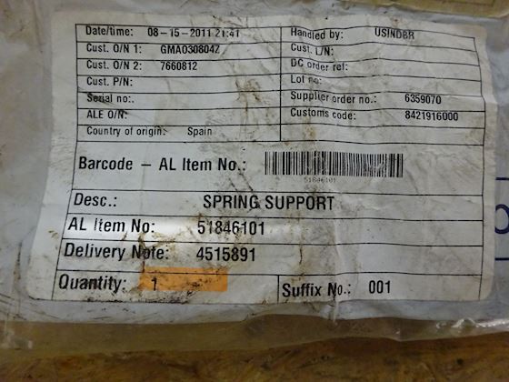 Alfa Laval Spring Support 51846101 #5