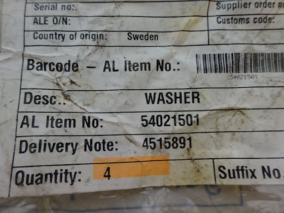 Alfa Laval Protecting Washer 54021501 #3