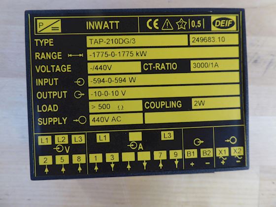 DEIF Inwatt TAP 210DG/3 Transducer #1
