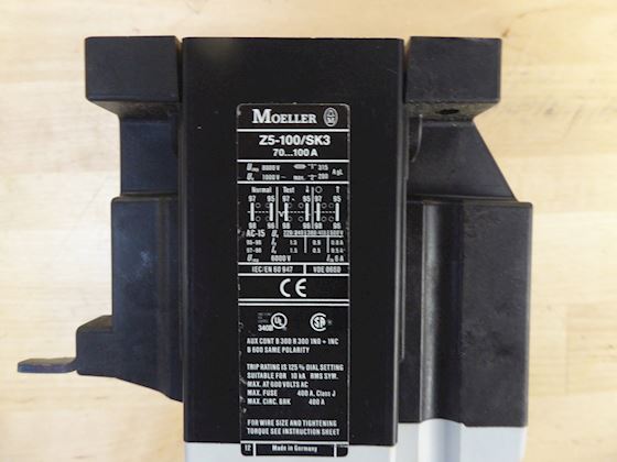 Moeller Z5-100/SK3 Overcurrent Relay #3