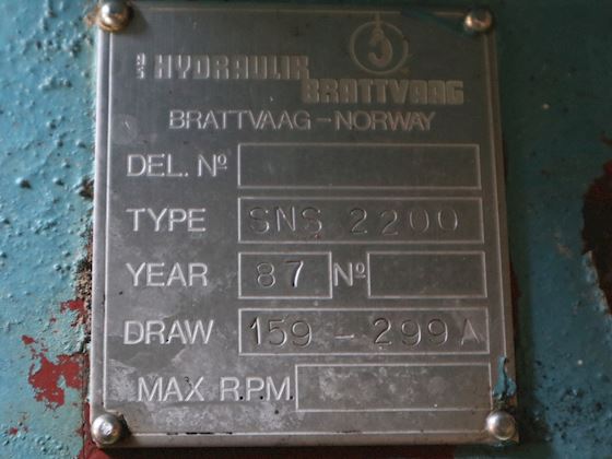 Brattvaag Allweiler SNS 2200 #7