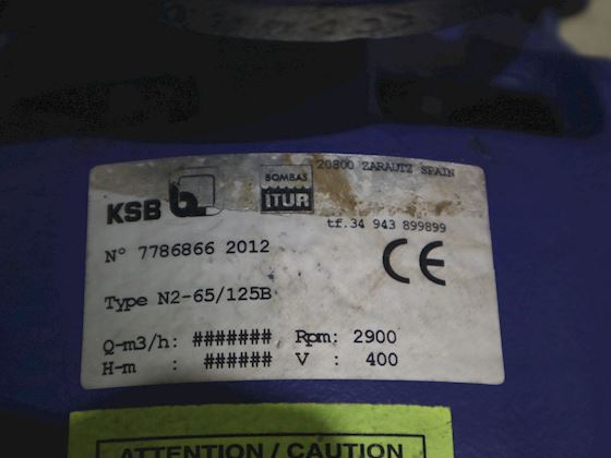 KSB Bombas Itur N2-65/125B #7
