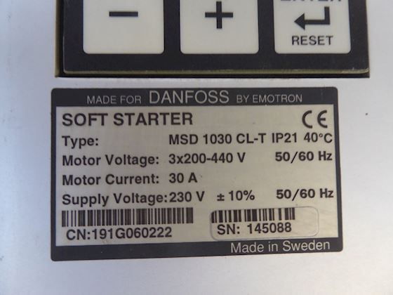 Danfoss Softstarter MSD 1030 CL-T IP21 30A #3