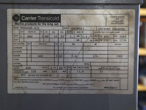 Carrier Transicold 90MA406-631 Air Con. #10