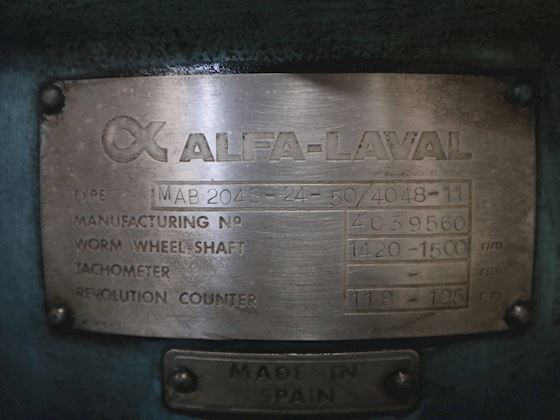 Alfa Laval MAB 204S-24-50/4048-11 #9