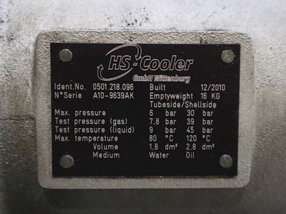 Hs cooler 0501.218.096 #8